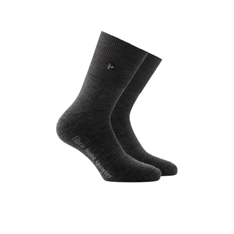 Rohner Wandersocke Fibre Light Quarter (Mischgewebe) denimschwarz - 1 Paar