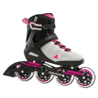 Rollerblade Inline Skates Sirio 90 (Rollen: 90mm/84A, Kugellager: SG7) hellgrau/pink Damen