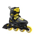 Rollerblade Inline Skates Fury (Rollen: 72mm/80A, Kugellager: SG3) schwarz/gelb Kinder