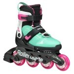 Rollerblade Inline Skates Microblade XT (Rollen: 72mm/80A, Kugellager: SG5) schwarz/mint/pink Mädchen