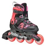 Rollerblade Inline Skates Microblade SL (Rollen: 72mm/80A, Kugellager: SG3) schwarz/korallenrot Kinder