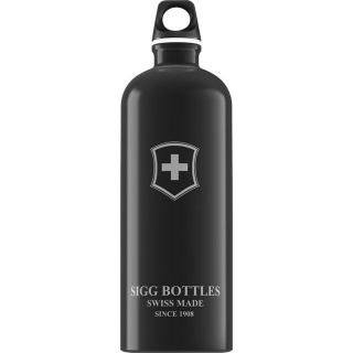 SIGG Trinkflasche Swiss Emblem 1000ml schwarz