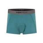 super natural Boxershort Bike Merino Unstoppable Padded (ergonomisches Sitzpolster) hydroblau Herren