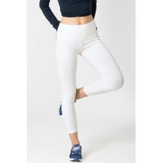 super natural Sporthose Super Tights (Merinowolle, weicher Tragekomfort, atmungsaktiv) enganliegend weiss Damen