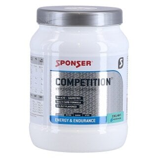 Sponser Sportgetränk Energy Competition (säurefrei, hypotonisch, Menthol mit kühlender Wirkung) Minzextrakt 1000g Dose