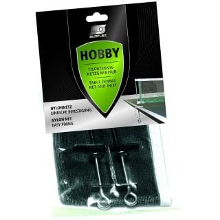 Sunflex Tischtennisnetz Hobby schwarz (einfache Ausführung mit Nylonnetz)