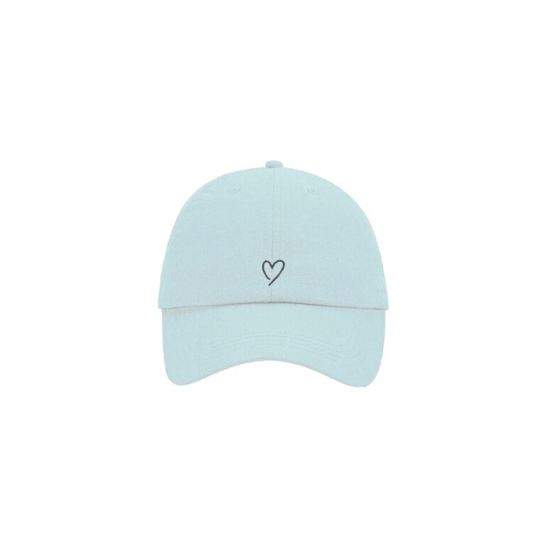 SWFD Basecap Herz Sommer Kappe hellblau - 1 Stück