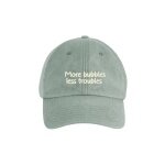 SWFD Basecap More Bubbles Less Troubles Vintage Cap sage grün - 1 Stück