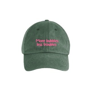 SWFD Basecap More Bubbles Less Troubles Vintage Cap dunkelgrün - 1 Stück