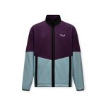 Salewa Fleecejacke Fanes Full-Zip (warm, Flauschige Textur) violett/hellblau Herren