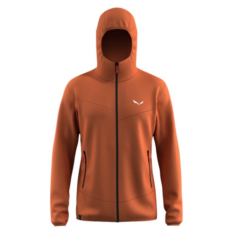 Salewa Fleecejacke Puez Altavia Polarlite HD (mit Kapuze, weiches Material) braun Herren