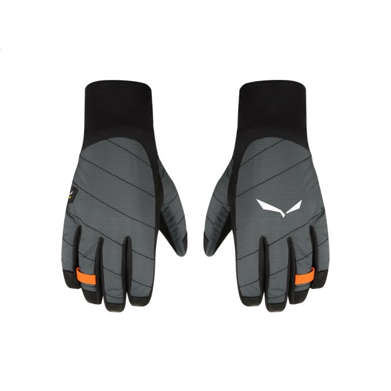 Salewa Winterhandschuhe Ortles Twr - warm, winddicht und atmungsaktiv - schwarz/grau Herren