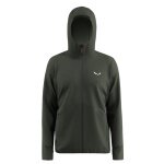 Salewa Kapuzenjacke Puez Merino Durastretch (hoher Tragekomfort) dunkelolivgrün Herren