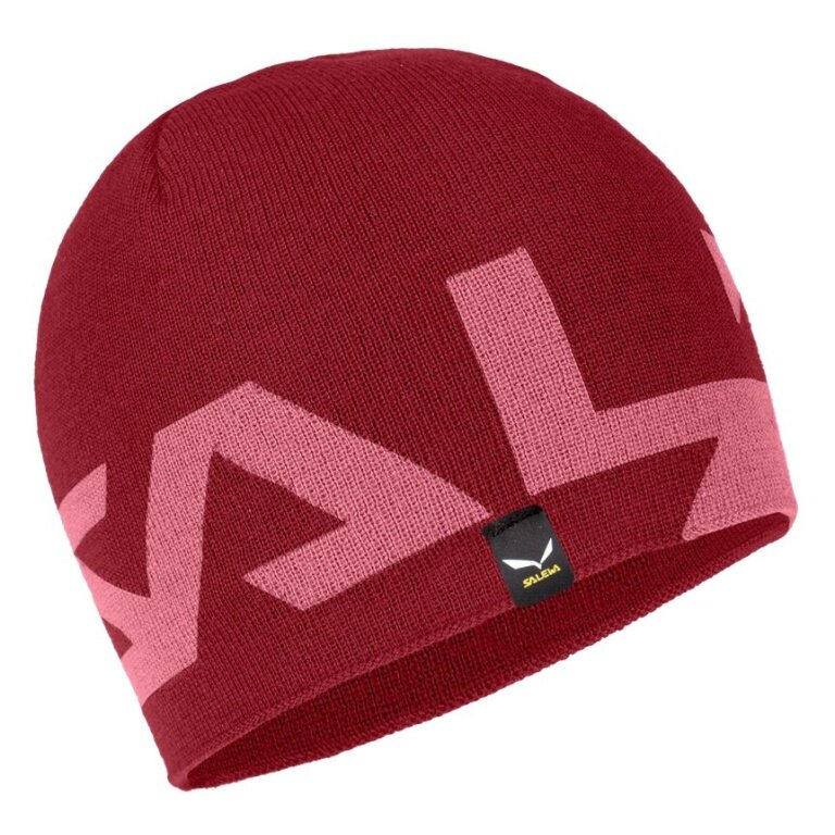 Salewa Mütze (Beanie) Antelao 2 (weich, wendemütze und atmungsaktiv) rot - 1 Stück