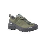 Salewa Wanderschuhe Wildfire Leather 2 GTX (Zustieg, Nubukleder, wasserdicht) grün/schwarz Herren