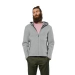 Salewa Wolljacke Fanes Sarner Full-Zip (aus alpinem Wollstrick, warm) silber/grau melange Herren