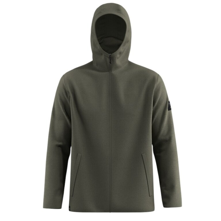 Salewa Wolljacke Fanes Sarner Full-Zip (aus alpinem Wollstrick, warm) dunkelgrün melange Herren