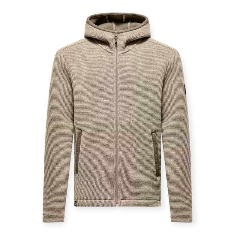 Salewa Wolljacke Fanes Sarner Full-Zip (aus alpinem Wollstrick, warm) desert beige Herren