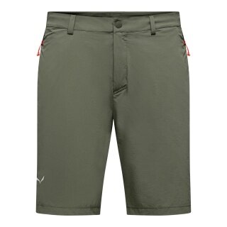 Salewa Softshell-Wanderhose Puez Talveno DST (4-Wege-Stretch, schnelltrocknend) kurz fadded grün Herren