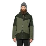Salewa Wander-Hardshelljacke Puez GTX 2L EPE (wasserdicht, winddicht) dunkelgrün/olive Herren