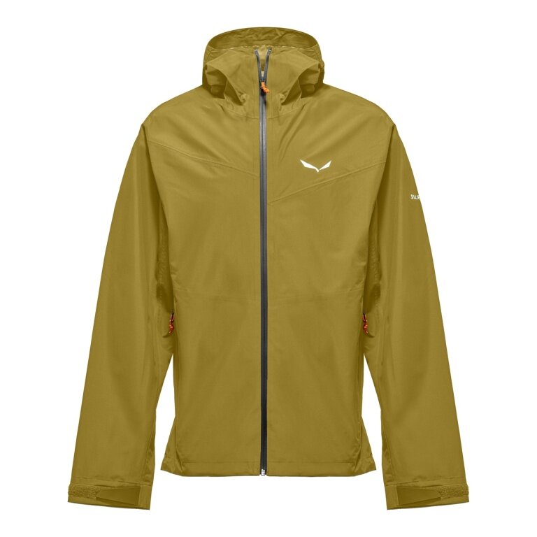 Salewa Trekking-Wanderjacke Puez Powertex (2,5-Lagen Hardshelljacke, wind- und wasserdicht) olive oil Herren