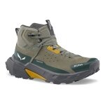 Salewa Wanderschuhe Pedroc 2 Leather MID PTX (Wildleder, Speed-Hiking, wasserdicht) dunkelgrün/grau Herren
