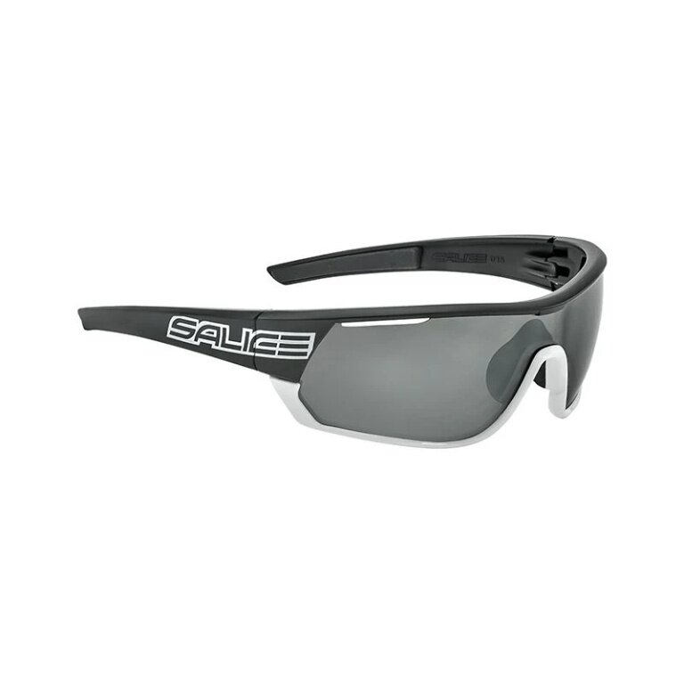 Salice Sonnenbrille Radbrille 016RWP Polarisiert (Glasscheibe: Hydrophobic Polarflex RWP Schwarz) schwarz/weiss - 1 Brille