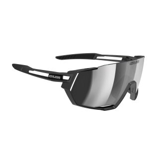 Salice Sonnenbrille Radbrille 029RW (Glasscheibe: Hydrophobic RW Silber) schwarz/silber - 1 Brille