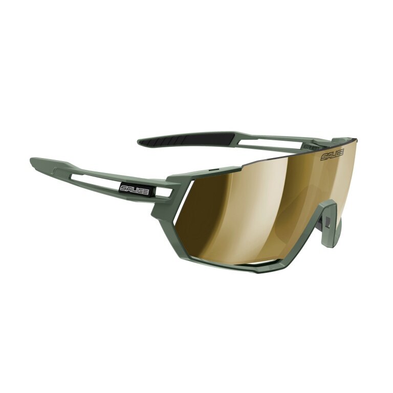 Salice Sonnenbrille Radbrille 029RW (Glasscheibe: Hydrophobic RW Gold) grün/gold - 1 Brille