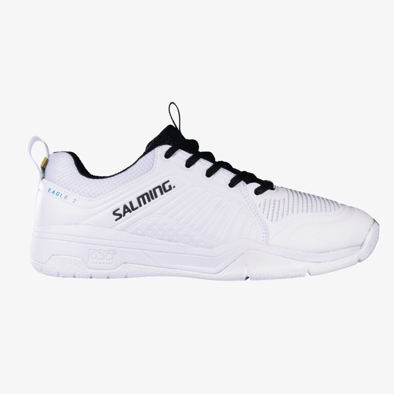 Salming Hallen-Indoorschuhe Eagle 2 Stabilität/Komfort 2023 weiss/schwarz Herren