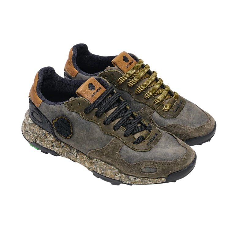 Satorisan Sneaker Chacrona Premium khaki/grau Herren