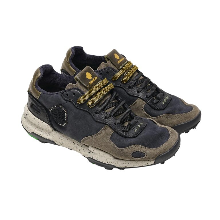 Satorisan Sneaker Chacrona Premium schwarz/khaki Herren