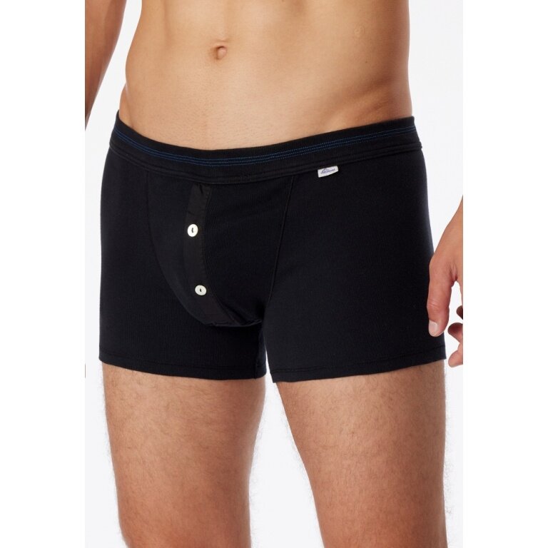 Schiesser Unterwäsche Boxershorts Revival Karl-Heinz schwarz Herren - 1 Stück