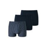 Schiesser Unterwäsche Boxershorts 95/5 Organic Cotton mehrfarbig dunkelblau/gestreift 912 Herren - 3 Stück