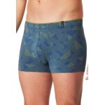 Schiesser Unterwäsche Boxershorts Long Life Soft Shorts Modal gemustert grasgrün - 1 Stück