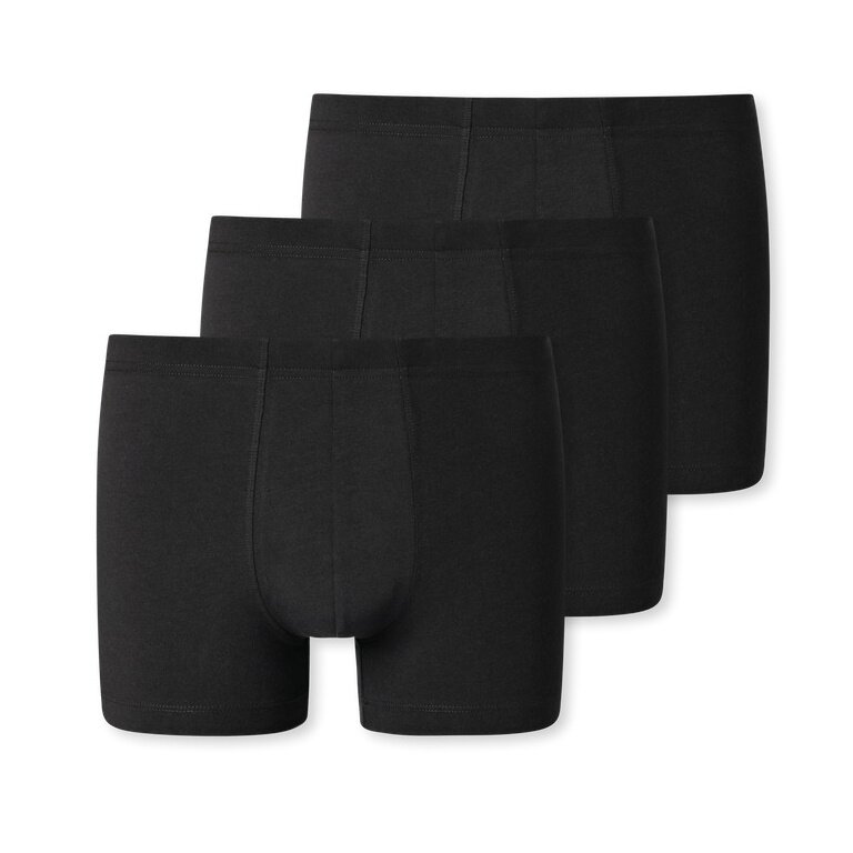 Schiesser Unterwäsche Boxershorts 95/5 Organic Cotton schwarz Herren - 3 Stück