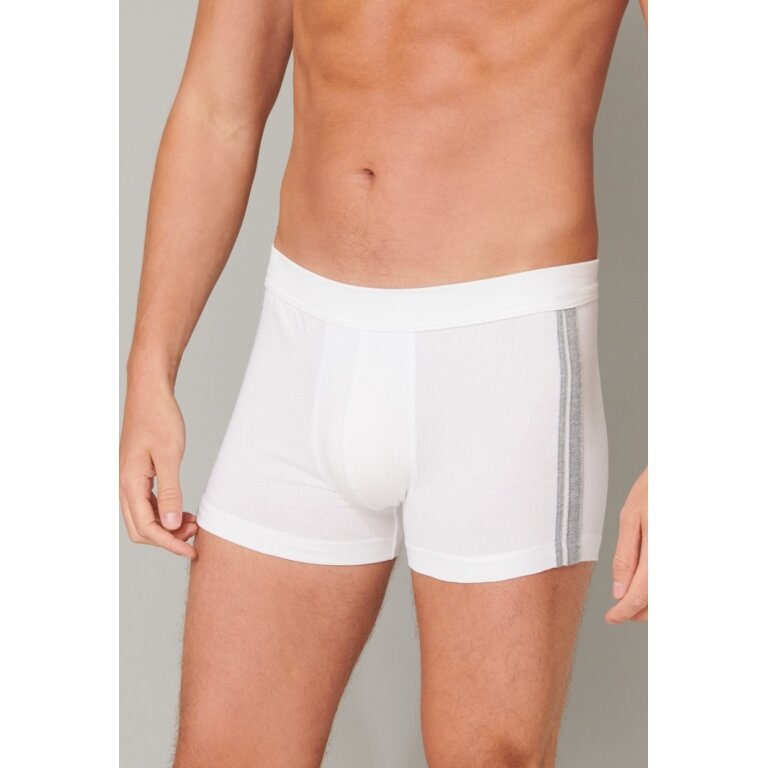 Schiesser Unterwäsche Boxershorts 95/5 Streifen weiss Herren - 3 Stück