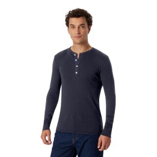 Schiesser Freizeit Langarmshirt Revival Karl-Heinz graphitgrau Herren