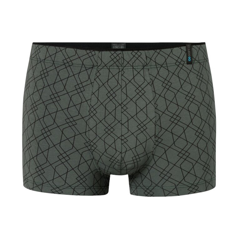 Schiesser Unterwäsche Boxershorts Long Life Soft Shorts Modal gemustert dunkelgrün - 1 Stück