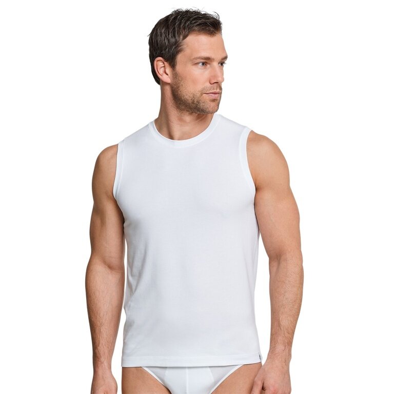 Schiesser Tank-Top Long Life Soft (perfekte Passform) Unterwäsche weiss Herren