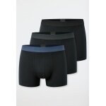 Schiesser Unterwäsche Boxershorts 95/5 Organic Cotton Webgummibund schwarz Herren - 3 Stück