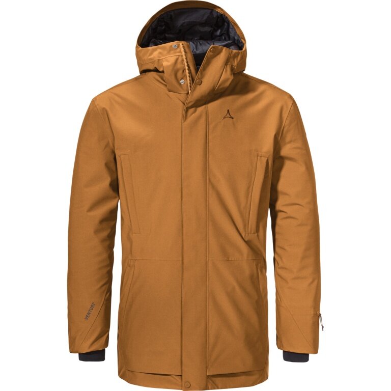Schöffel Winter-Parka Urban Insulated Style Crivat Parka (wasserdicht, 2-Wege-Stretch) caramelbraun Herren