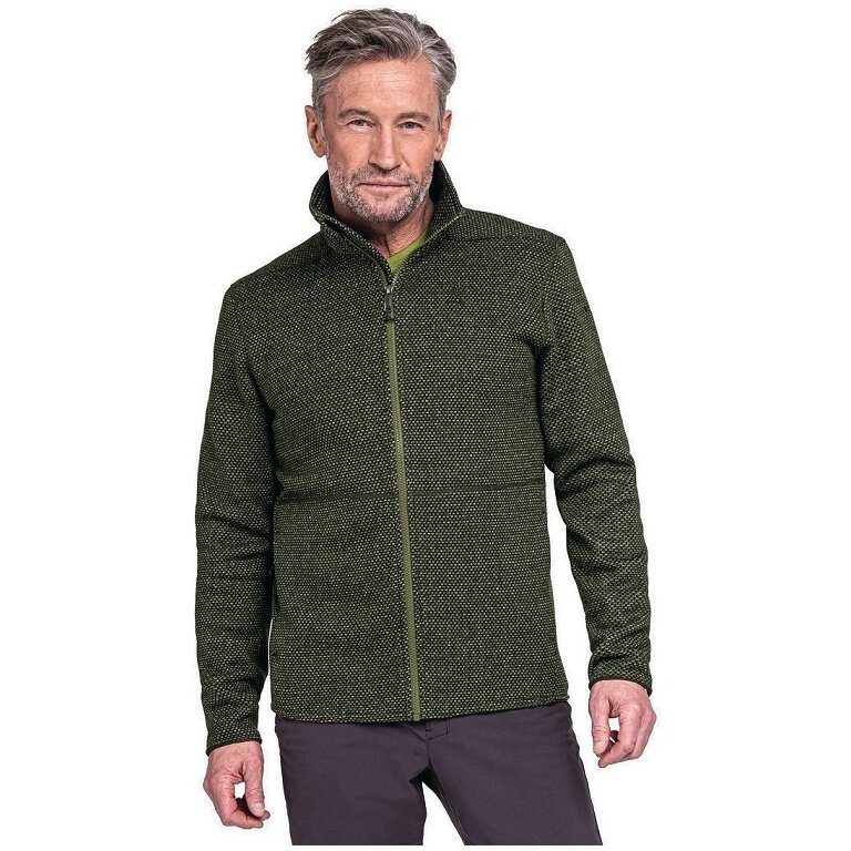 Schöffel Fleecejacke Aurora (Stehkragen, schnelltrocknend, warm) khakigrün Herren