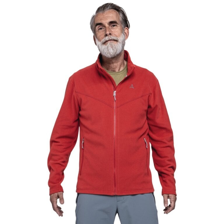 Schöffel Fleecejacke Hiking Style Qutang MNS (warm, funktionelles Recyclingpolyester) rot Herren