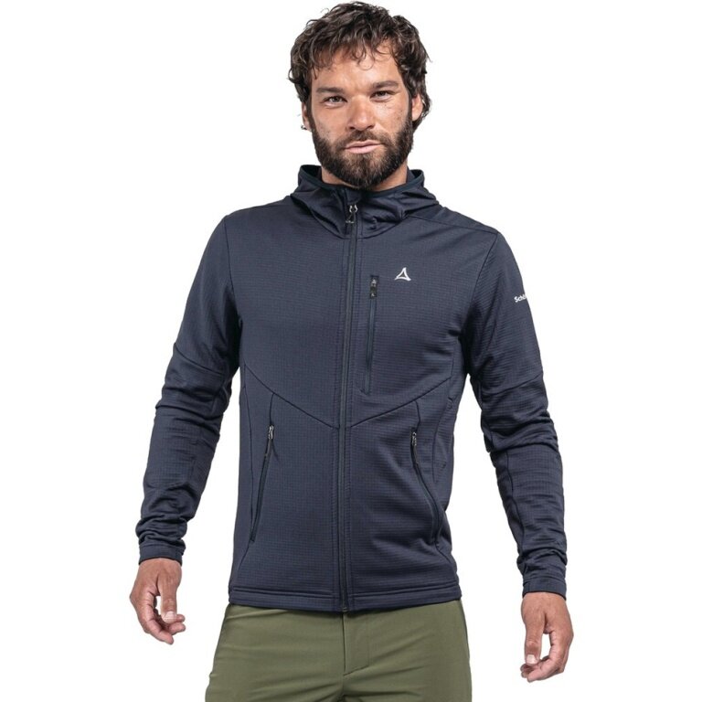 Schöffel Fleecejacke Hydalen Hoody (atmungsaktiv, schnell trocknend, 2-Wege-Stretch) navyblau Herren