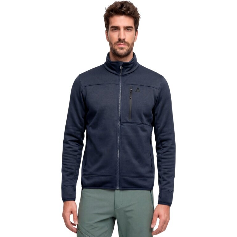 Schöffel Fleecejacke Refoca (warm, 2-Wege-Stretch) navyblau Herren