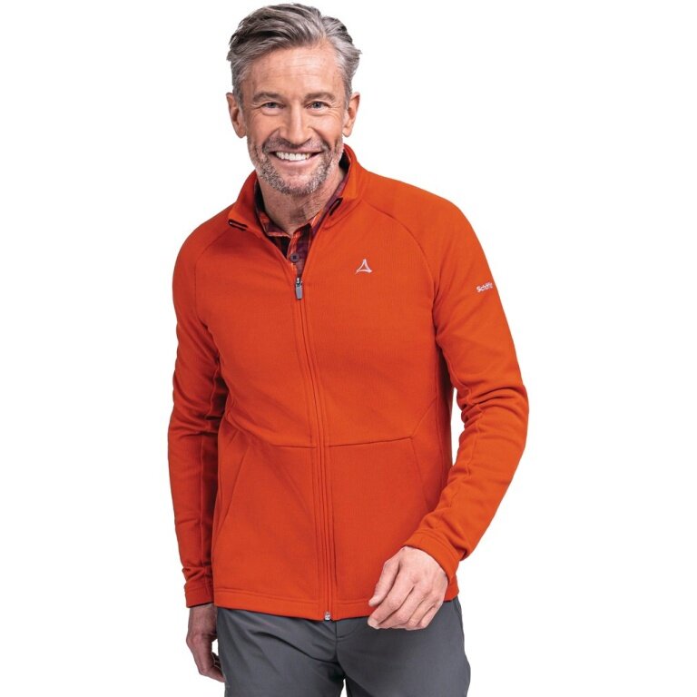 Schöffel Fleecejacke Toreck (Stehkragen, atmungsaktiv, elastisch) orange Herren
