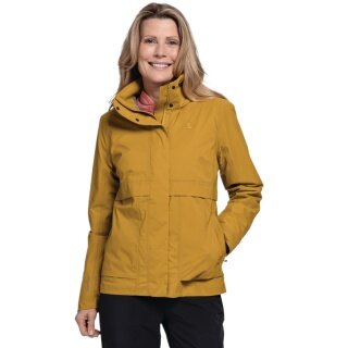 Schöffel Ganzjahresjacke Bellagio L (2.5-Lagen, wasserdicht, hohe Atmungsaktivität) gold/gelb Damen