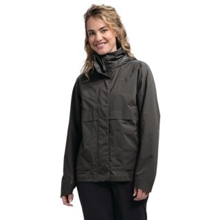 Schöffel Ganzjahresjacke Bellagio L (2.5-Lagen, wasserdicht, hohe Atmungsaktivität) asphaltgrau Damen