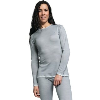 Schöffel Funktionsunterwäsche Langarmshirt Merino Sport (schnelltrocknend) grau Damen